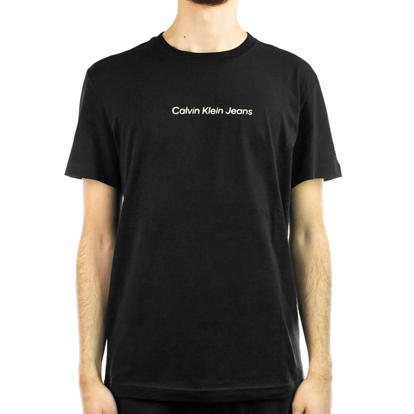 Calvin Klein Mirrored Logo T-Shirt J324646-BEH - schwarz 