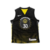 Nike Golden State Warriors NBA Stephen Curry #30 City Edition Replica Jersey Trikot EZ2B3BW1P-WARSC - schwarz-gelb-weiss