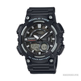 Casio Retro Analog Digital Armband Uhr AEQ-110W-1AVEF - schwarz-grau