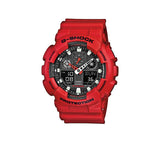 G-Shock Analog Digital Armband Uhr GA-100B-4AER - rot-schwarz