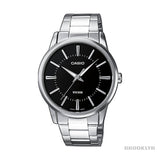 Casio Retro Wrist Watch Analog Armband Uhr MTP-1303PD-1AVEF - silber-schwarz