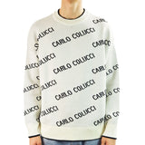 Carlo Colucci Black and White Pullover Sweatshirt C6617-293-