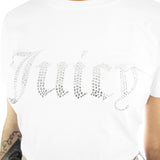 Juicy Couture Diamante Fitted Cropped T-Shirt JCWC221048-117-