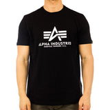 Alpha Industries Inc Basic T-Shirt 100501-03 - schwarz-weiss