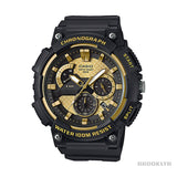 Casio Retro Wrist Watch Analog Armband Uhr MCW-200H-9AVEF - schwarz-gold