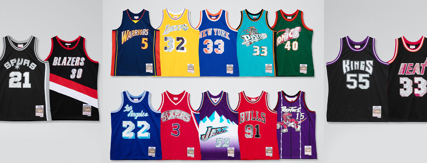 Jersey Neon Tropical Tim Duncan Mitchell and Ness Clothes for adults S
