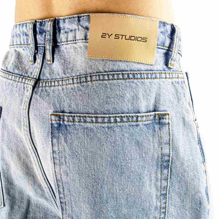 2Y Studios Adrik Basic Baggy Jeans - Light Blue J-B-10001-LBLUE-