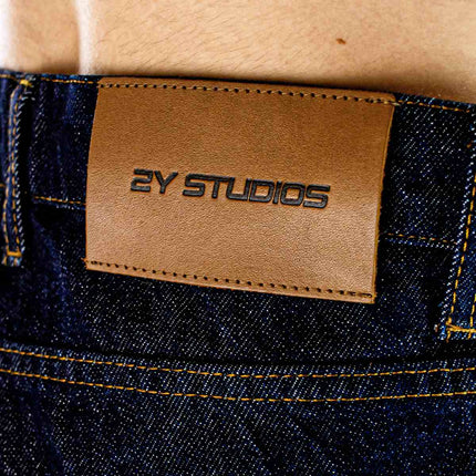 2Y Studios Adrik Basic Baggy Jeans - Raw Blue J-B-10001-RAW-