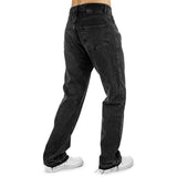 2Y Studios Arun Open Hem Straight Jeans J-S-10014-WBLK-