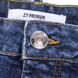 2Y Studios 2Y Premium Carlos Destroyed Slim Fit Jeans 2Y-B8997-MBLUE-