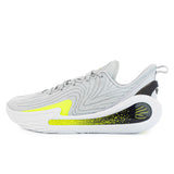 Under Armour Curry 12 3027629-100 - hellgrau-schwarz-neon gelb