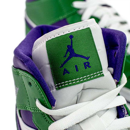 Jordan Air Jordan 1 Mid 554724-300 - weiss-grün-lila