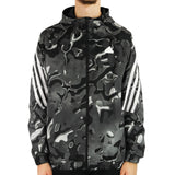 Adidas Future Icons All Over Print Regen Jacke IJ8843 - grau-schwarz-weiss