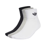 Adidas Quarter Socken 3 Paar IJ5612 - weiss-grau-schwarz