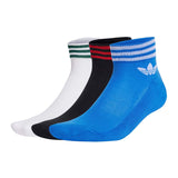 Adidas Trefoil Ankle Socken 3 Paar JI9487 - weiss-schwarz-blau