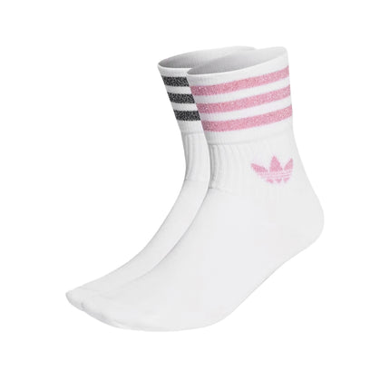 Adidas Mid Cut Crew Glitter Socken 2er Pack HK0301-