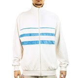 Adidas Q12 Monogram Trainings Jacke JP4420 - weiss-hellblau