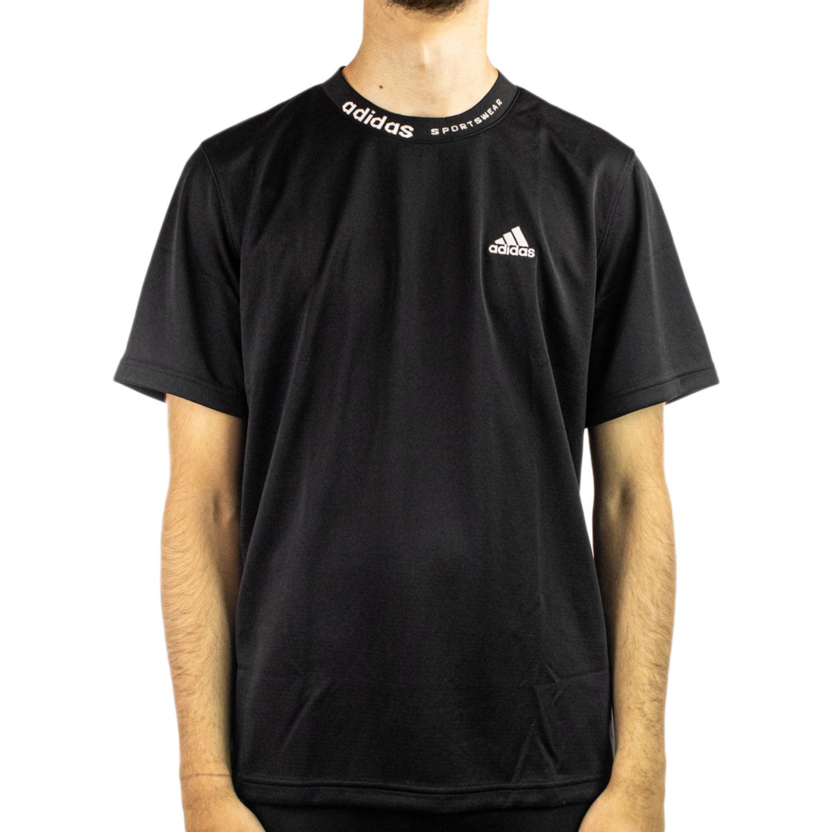 Adidas Black Mesh-Back T-Shirt IJ6460-