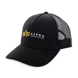 Alpha Industries Inc Alpha Label Trucker Cap 106901-03 - schwarz