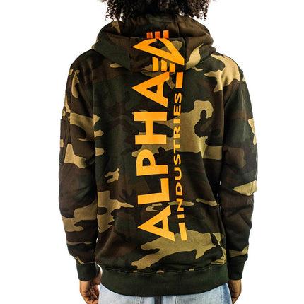 Alpha Industries Inc Back Print Camouflage Hoodie 178318C-408-