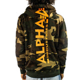 Alpha Industries Inc Back Print Camouflage Hoodie 178318C-408-