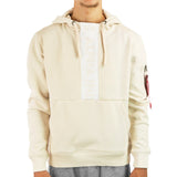 Alpha Industries Inc Front Print Hoodie 138331-578 - creme