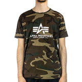 Alpha Industries Inc Basic Camouflage T-Shirt 100501C-408 - grün camouflage-weiss