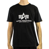 Alpha Industries Inc Basic T-Shirt 100501-03 - schwarz-weiss