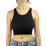 Aim‘n Ribbed Seamless Crop Top 61310114 - schwarz