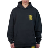 Alessandro Magno Chapter 1 Basic Hoodie AM5001-20 - schwarz-gelb