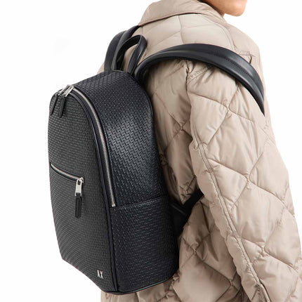 Armani Exchange Rucksack mit durchgehender Logoprägung XM000156-AF11928-UC001-