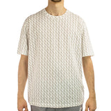 Armani Exchange All Over T-Shirt 8NZTCW-ZJH4Z-41BF - creme-beige