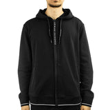 Armani Exchange Jersey Zip Hoodie 8NZM82-ZJH3Z-1200 - schwarz