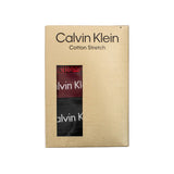 Calvin Klein Low Rise Trunk Boxershort 3er Pack NB3055A-I1Z - schwarz-dunkelrot-rot