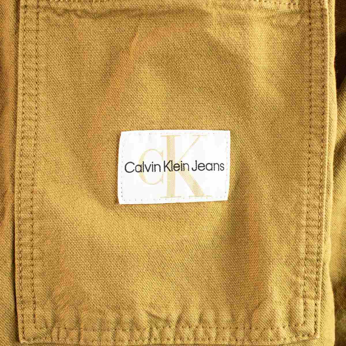 Calvin Klein Canvas Relaxed Linear Hemd J323459-GAN-