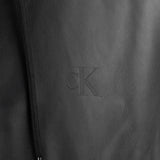 Calvin Klein Faux Leather Bomber Jacke J324597-BEH-