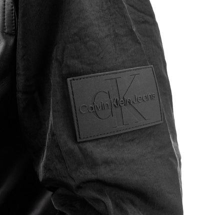 Calvin Klein Faux Leather Bomber Jacke J324597-BEH-