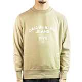 Calvin Klein Varsity Curve Crewneck Sweatshirt J324210-PF2 - beige