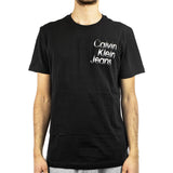 Calvin Klein Diffused Stacked T-Shirt J325189-BEH - schwarz