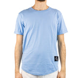 Calvin Klein Badge Turn Up Sleeve T-Shirt J323482-CEZ - hellblau