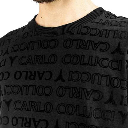 Carlo Colucci Monogram Flock Story T-Shirt C3450-20-
