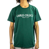 Carlo Colucci Signature Capsule T-Shirt C2440-67ZK - grü-weiss