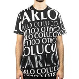 Carlo Colucci All Over Print T-Shirt C3044-201 - schwarz-weiss