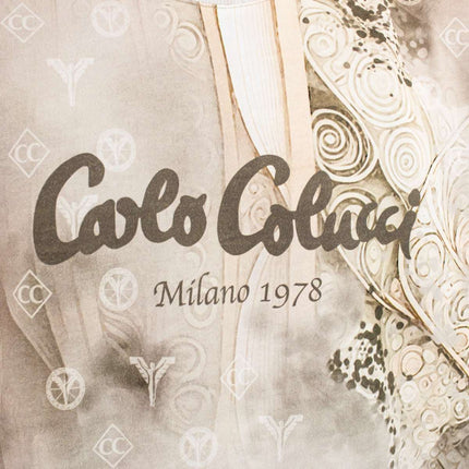 Carlo Colucci Ornament Knit Oversize Hemd - Beige C3761-531-