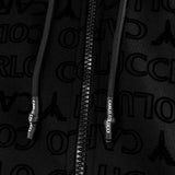 Carlo Colucci Monogram Flock Story Zip Hoodie Jacke C7408-20-