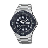 Casio Retro Analog Armband Uhr MRW-200HD-1BVEF - silber-schwarz