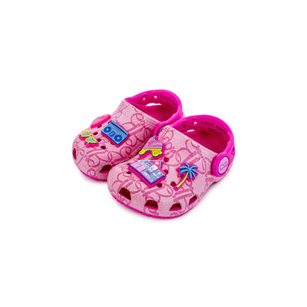 Crocs Mattel Pink Barbie Classic Clogs Toddler 211407-90H-