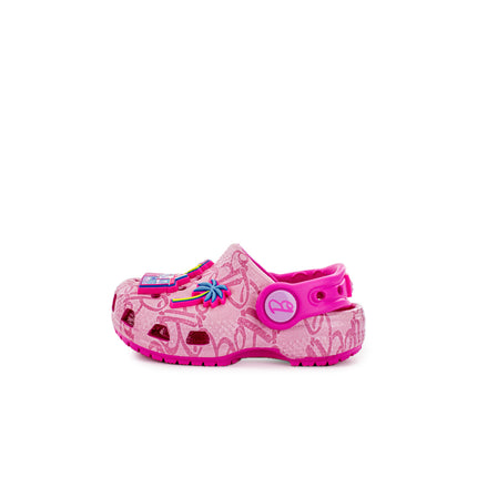 Crocs Mattel Pink Barbie Classic Clogs Toddler 211407-90H-