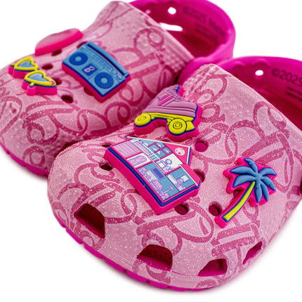 Crocs Mattel Pink Barbie Classic Clogs Toddler 211407-90H-