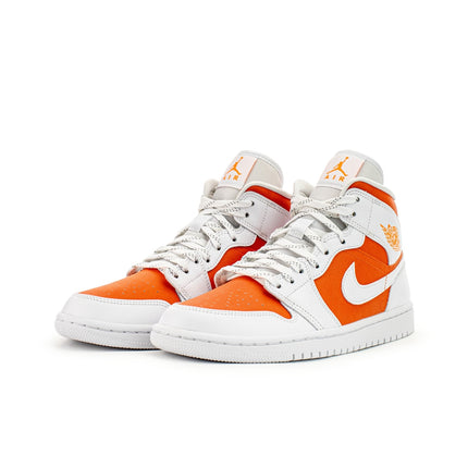Jordan Wmns Air Jordan 1 Mid SE CZ0774-800 - weiss-orange